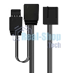 Вентилятор для корпуса Alseye Halo 4.0-B kit (3шт.) черный, 120 мм, 1300 об/мин, 24.8 дБ, 4 pin