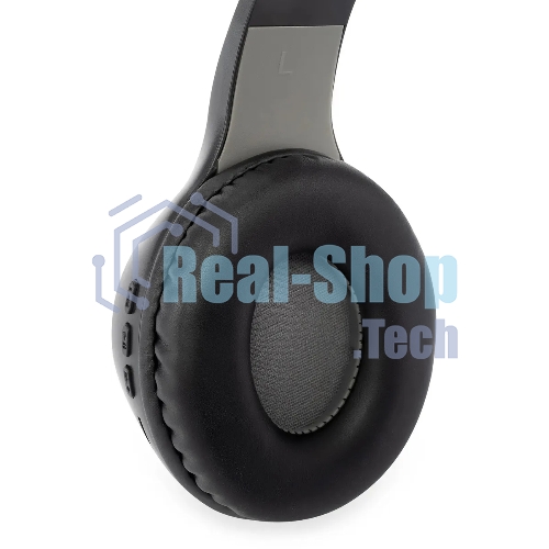 Беспроводные/проводные наушники Digma BT-15 черный/серый, накладные, Bluetooth + проводной, складная конструкция, до 10 ч