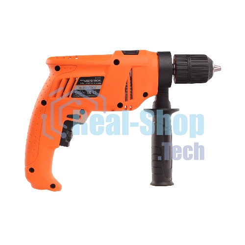 Дрель электрическая ударная PATRIOT FD 550HL, 600Вт, 3000об/мин, 44800уд/мин, макс.диаметр сверления 13мм, быстрозажимной патрон