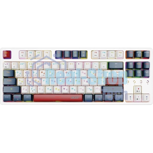 Клавиатура беспроводная Acer OKR302 (ZL.KBDEE.016), USB, Bluetooth/Радиоканал, белый