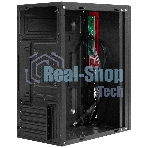 Компьютерный корпус Minitower ExeGate EX299408RUS BAA-403-AA500 (mATX, БП AA500 с вент. 8см, 2*USB, HD Audio, черный)