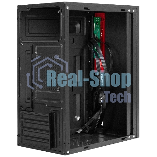 Компьютерный корпус Minitower ExeGate EX299408RUS BAA-403-AA500 (mATX, БП AA500 с вент. 8см, 2*USB, HD Audio, черный)