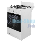 Плита газовая Maunfeld MGC50GEW08 белый, конфорок 4 шт, духовка 59 л, 50 см x 88 см x 65 см