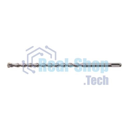 Бур по бетону Denzel двойная спираль, Cobalt W-tip, 12x260 мм, SDS PLUS