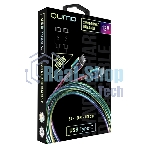 Кабель Qumo, Type С - Type C, USB 3.0, 1,2м, 5-20В, 5А, 100 Вт, опл. металл. пружинка, кон. металл, rainbow
