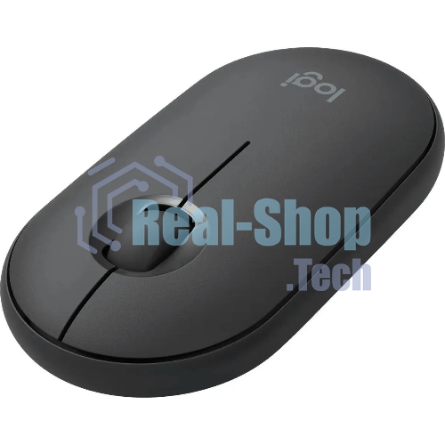 Мышь беспроводная Logitech Pebble M350 графитовый, 1000 dpi, радиоканал, Bluetooth, USB, кнопки - 3
