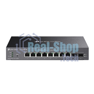 Коммутатор TP-Link SG2210XMP-M2, Smart линейки Omada с 8 портами PoE+ 2,5 Гбит/с и 2 портами SFP+