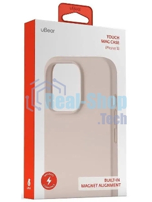 Чехол (клип-кейс) UBEAR Touch Mag Case, для Apple iPhone 13, светло-розовый cs100lr61th-i21m