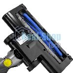 Пылесос вертикальный BRAYER BR4262 черный/желтый, питание от аккумулятора, 200 Вт, уборка сухая, пылесборник 1 л
