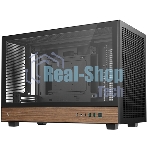 Корпус DeepCool CH260 Wood, Micro-Tower, чёрный