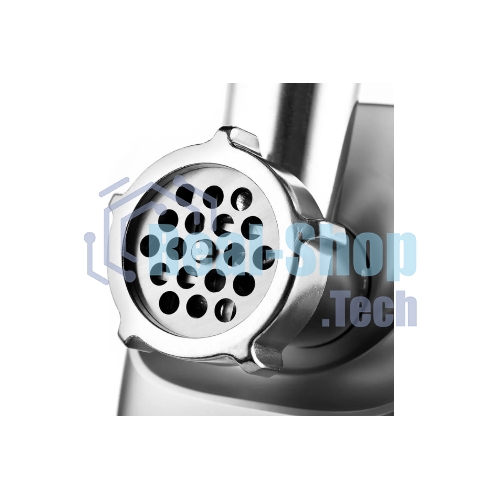 Мясорубка электрическая BRAYER BR1608 черный, 2000 Вт, 2.0 кг/мин, реверс, насадки - 8