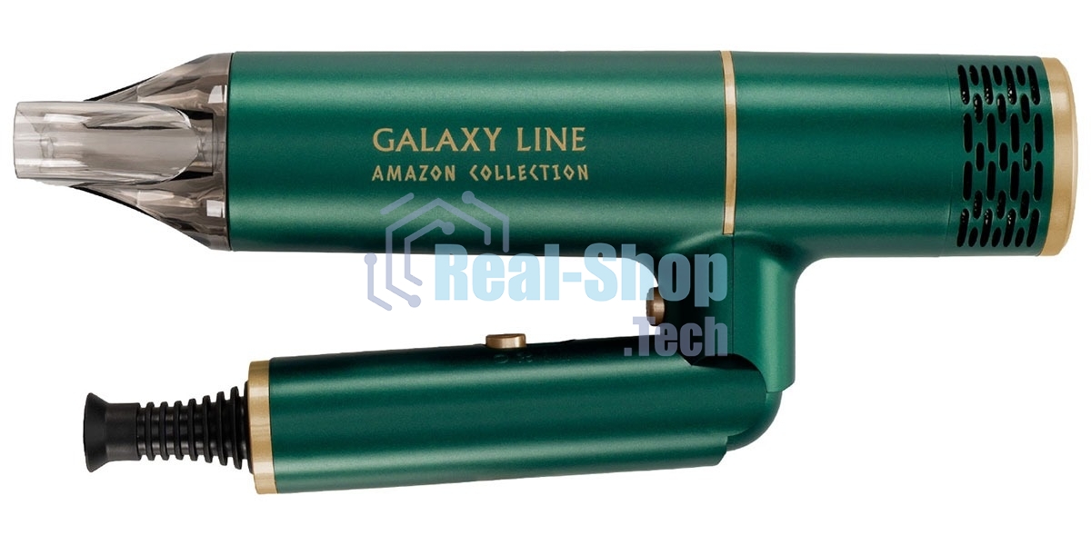 Фен для волос Galaxy Line GL 4360, амазонка, 1600Вт, зеленый