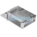 Корпус Qumo Aluminum case with double black fans, Raspberry Pi 4, silver(RS009)