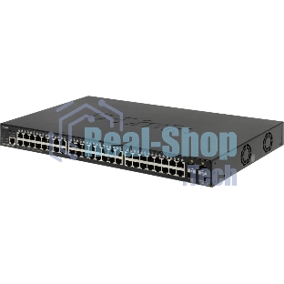 Коммутатор управляемый PoE L2 48 портов 10/100/1000 Мб/с, 4хSFP+, 370 Вт