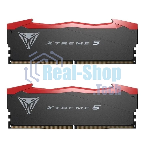 Оперативная память Patriot Viper Xtreme 5, DDR5, 48GB (2x24GB), 7600MHz, CL36, DIMM, с радиаторами, черный