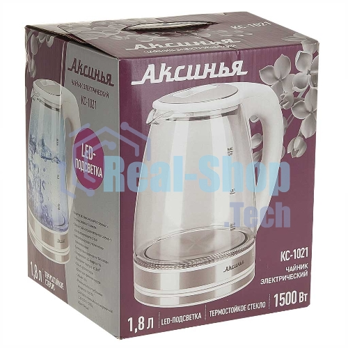 Чайник электрический АКСИНЬЯ КС-1021 белый