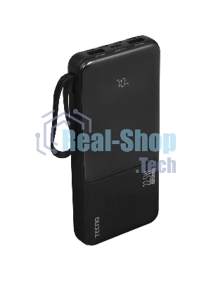 Портативный аккумулятор Tecno OnGO L101Q 10000mAh QC3.0/PD3.0 22.5W 3A 2xUSB-A/USB-C черный