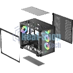 Компьютерный корпус Ocypus Iota C70 BK Curve ARGB Digital (Iota-C70-BKD400CD-GL)