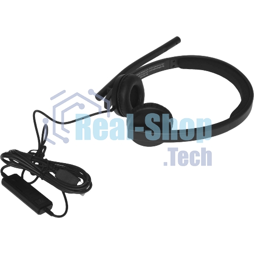 Гарнитура Logitech USB Headset H570e Stereo чёрный, проводная, USB
