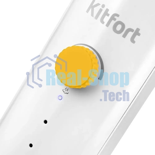 Швабра паровая Kitfort КТ-1048-1 белый/желтый