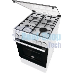 Плита газовая Gorenje GG5A10WH белый, конфорок 4 газовых, духовка 70 л, 50 см x 85 см x 59.4 см