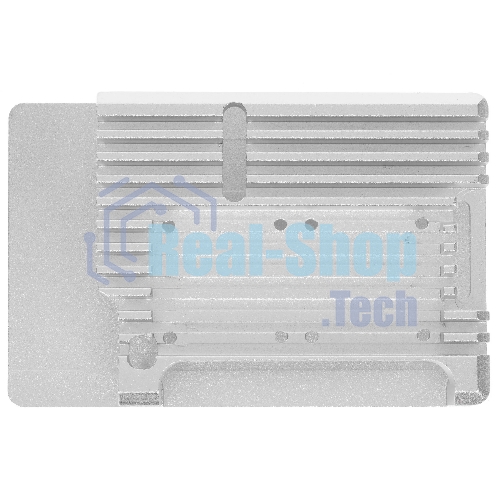 Корпус Qumo Aluminum case with double black fans, Raspberry Pi 4, silver(RS009)