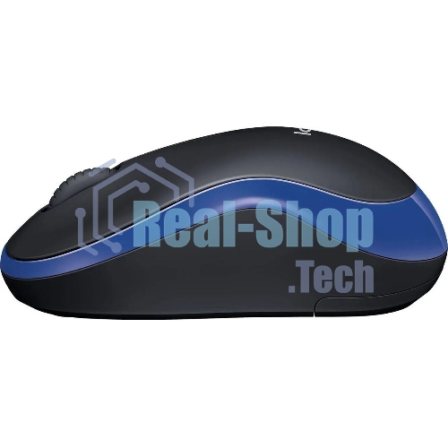 Мышь беспроводная Logitech M185 синий, 1000 dpi, радиоканал, USB, кнопки - 3