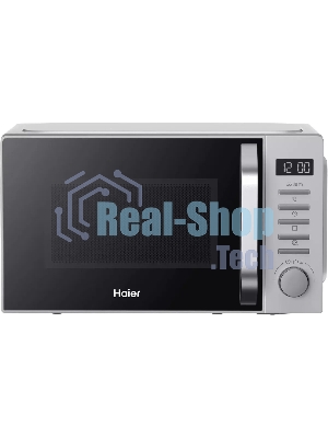 Микроволновая печь Haier HMB-DG208SA серебристый, 20 л, 800 Вт, переключатели - кнопки, поворотный механизм