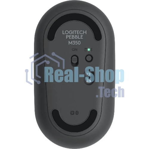 Мышь беспроводная Logitech Pebble M350 графитовый, 1000 dpi, радиоканал, Bluetooth, USB, кнопки - 3