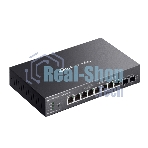 Коммутатор TP-Link SG2210XMP-M2, Smart линейки Omada с 8 портами PoE+ 2,5 Гбит/с и 2 портами SFP+