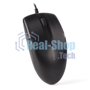 Мышь проводная A4Tech OP-530NUS черный, 1200 dpi, USB, кнопки - 3