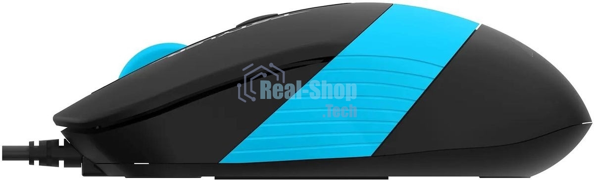 Комплект клавиатура+мышь A4Tech FStyler F1010 проводной, USB, 1600 DPI, чёрный/синий