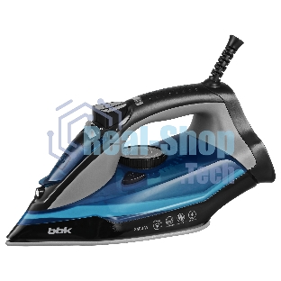 Утюг BBK ISE-2410 черный/синий, 2400 Вт, 40 г/мин, 140 г/мин, 350 мл