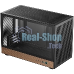 Корпус DeepCool CH260 Wood, Micro-Tower, чёрный