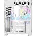 Корпус Ocypus Gamma C54 WH ARGB, Mini-Tower, белый, 3 x 120 мм