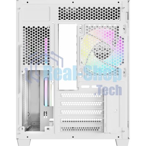Корпус Ocypus Gamma C54 WH ARGB, Mini-Tower, белый, 3 x 120 мм