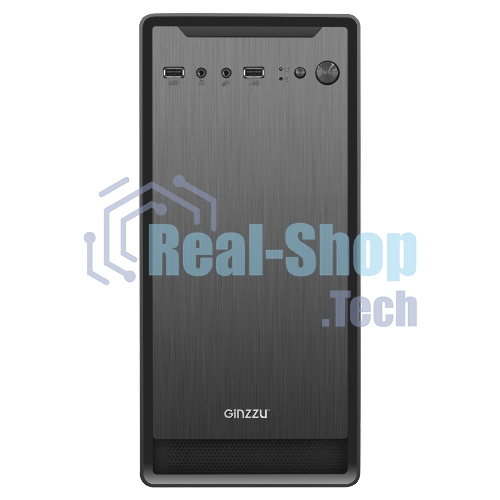Компьютерный корпус Ginzzu B180 2хUSB 2.0,AU w/o PSU