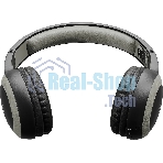 Беспроводные/проводные наушники Digma BT-15 черный/серый, накладные, Bluetooth + проводной, складная конструкция, до 10 ч
