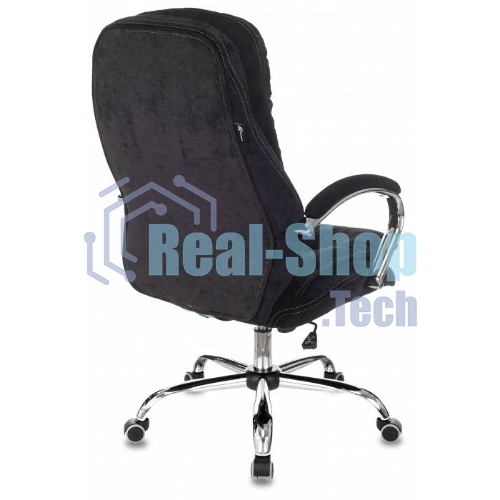Кресло руководителя Бюрократ T-9950SL Fabric черный Light-20, крестовина металл хром