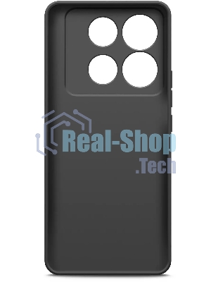 Чехол (клип-кейс) BoraSCO для Infinix Note 40 Silicone Case черный (73182)