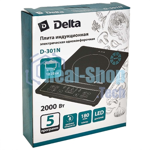 Плита индукционная DELTA D-301N черный