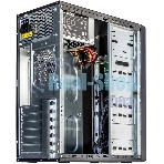 Компьютерный корпус c блоком питания 450 Ватт Case Foxline ATX, 450W, 4xUSB 2.0, powcord