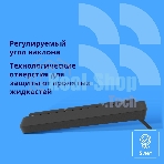 Клавиатура CBR KB-340GM проводная, USB Type-A, чёрный