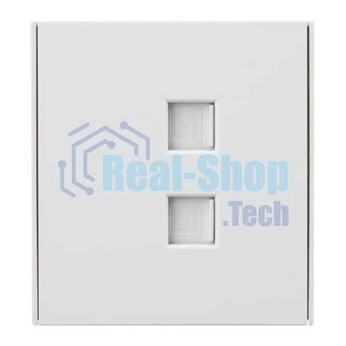 Розетка Kranz STRONG компьютерная двойная RJ45+RJ45 кат6 с/у жемчуг