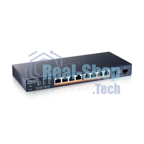 Коммутатор Zyxel XMG1915-10EP-EU0101F (L2+) 8x2.5 Гбит/с 2SFP+ 8PoE++ 130W управляемый