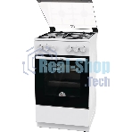 Плита газовая Gorenje GG5A10WH белый, конфорок 4 газовых, духовка 70 л, 50 см x 85 см x 59.4 см