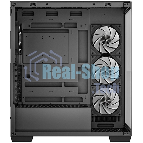 Компьютерный корпус Deepcool CG580 4F черный без БП ATX 6x120мм 3x140мм 2xUSB 3.0 audio bott PSU