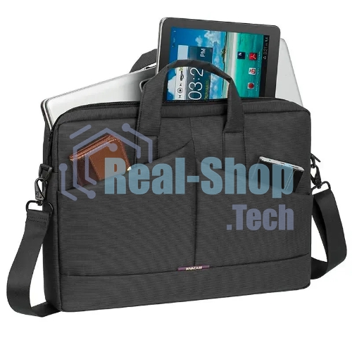 Сумка для ноутбука 15,6” Riva Case 8731 серый, полиэстер