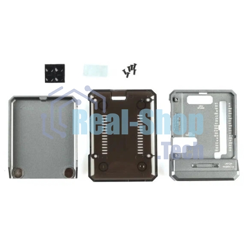 Алюминиевый корпус QUMO Argon NEO для Raspberry Pi 4 с магнитным креплением, grey(RS044)