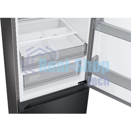 Холодильник Samsung RB34C7B5EB1/EF черный мат. двухкамерный 230/114л морозилка снизу, No Frost